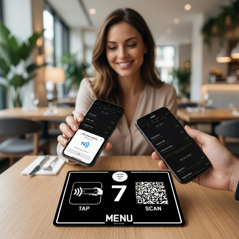 Carte NFC For You tenue en main